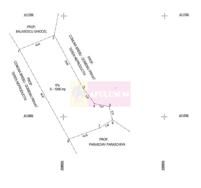 Teren de vanzare in Brebu - Raul Doftana